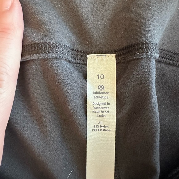 Black lululemon (knee length) capris - Picture 5 of 5